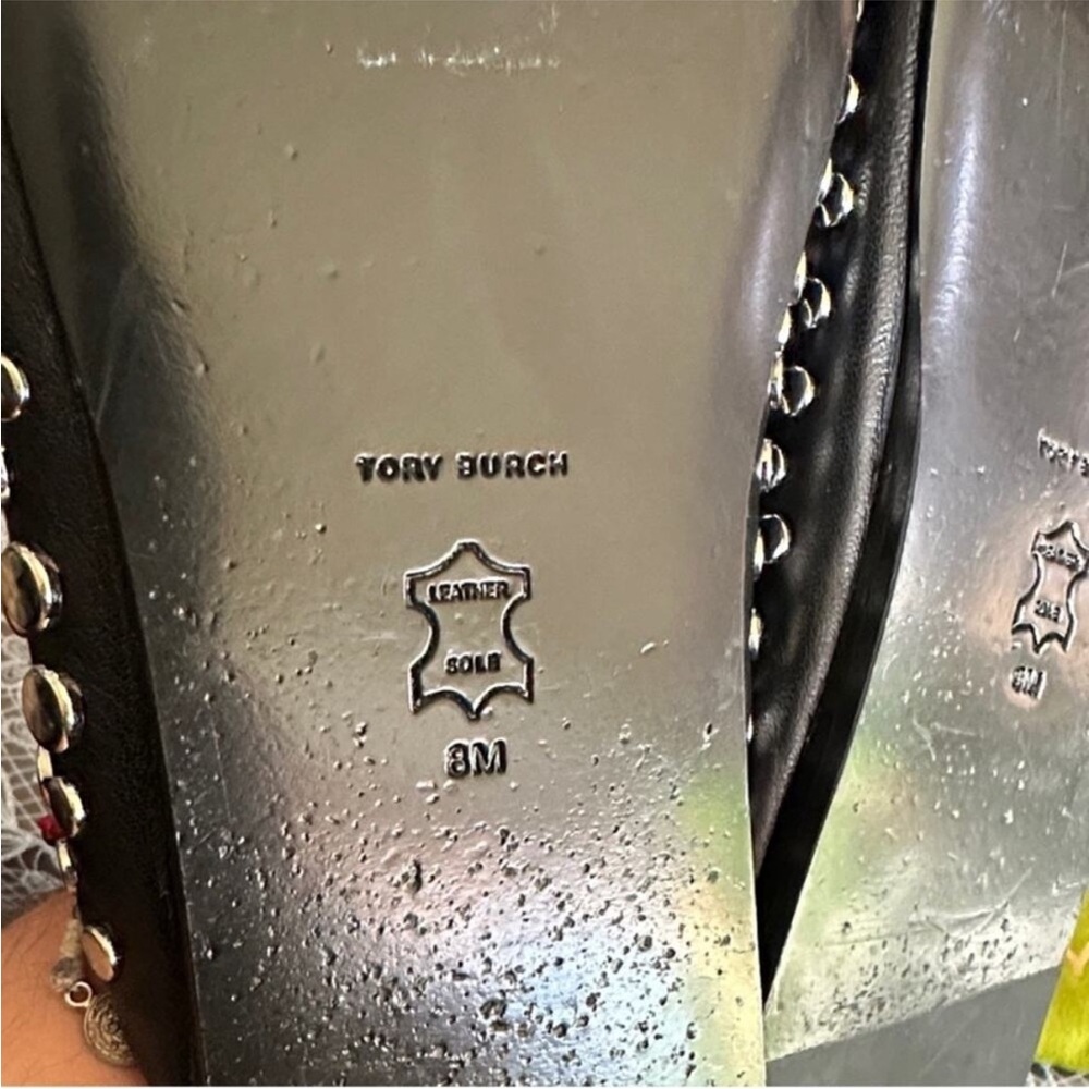 Tory Burch studded mules -8 - Picture 6 of 8